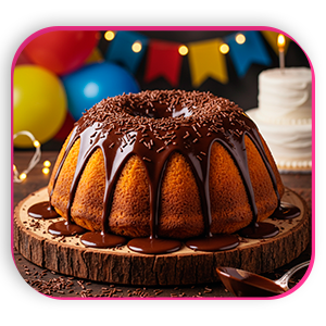 Cenoura Com Vulcão de Brigadeiro