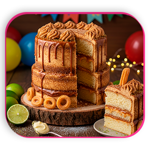 Churros Com Doce de Leite