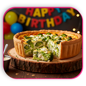 Quiche de Brócolis Com Ricota